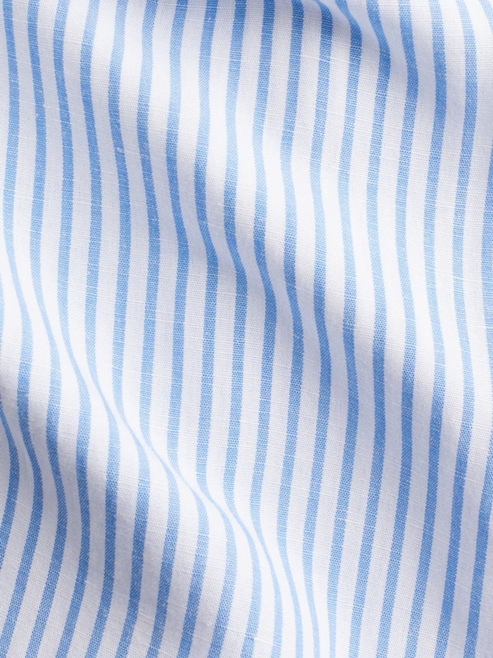 Light Blue & White Striped Linen Blend Pants - Picture 2 of 4
